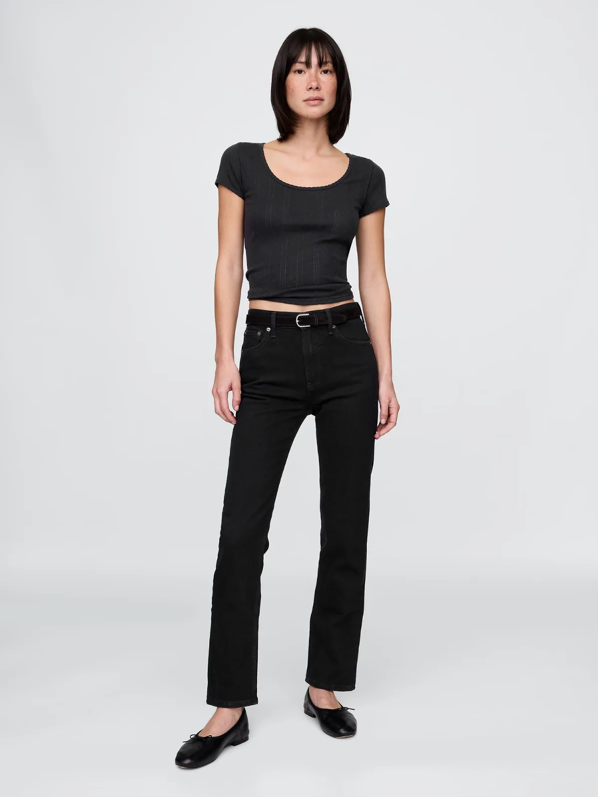 High Rise 90s Slim Straight Jeans by Gap