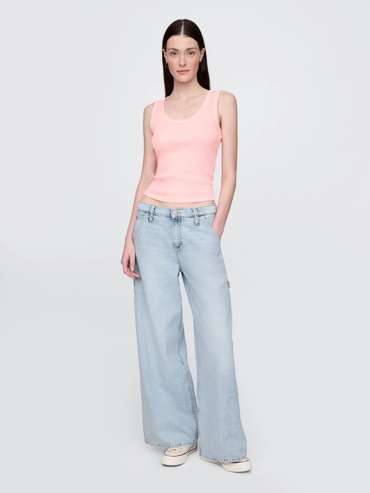 Mid Rise UltraSoft Baggy Jeans by Gap