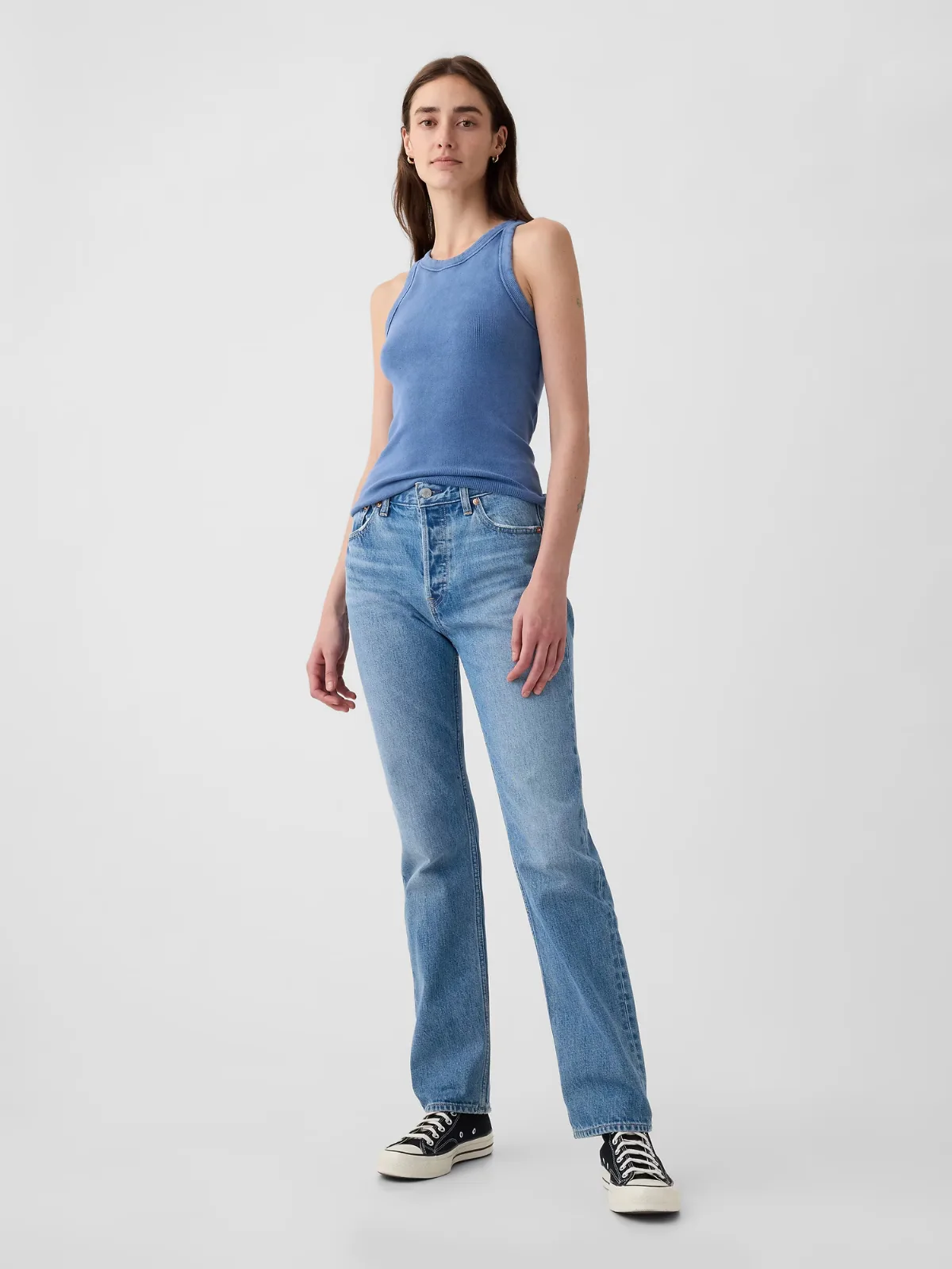 High Rise Rigid 90s Straight Jeans by Gap