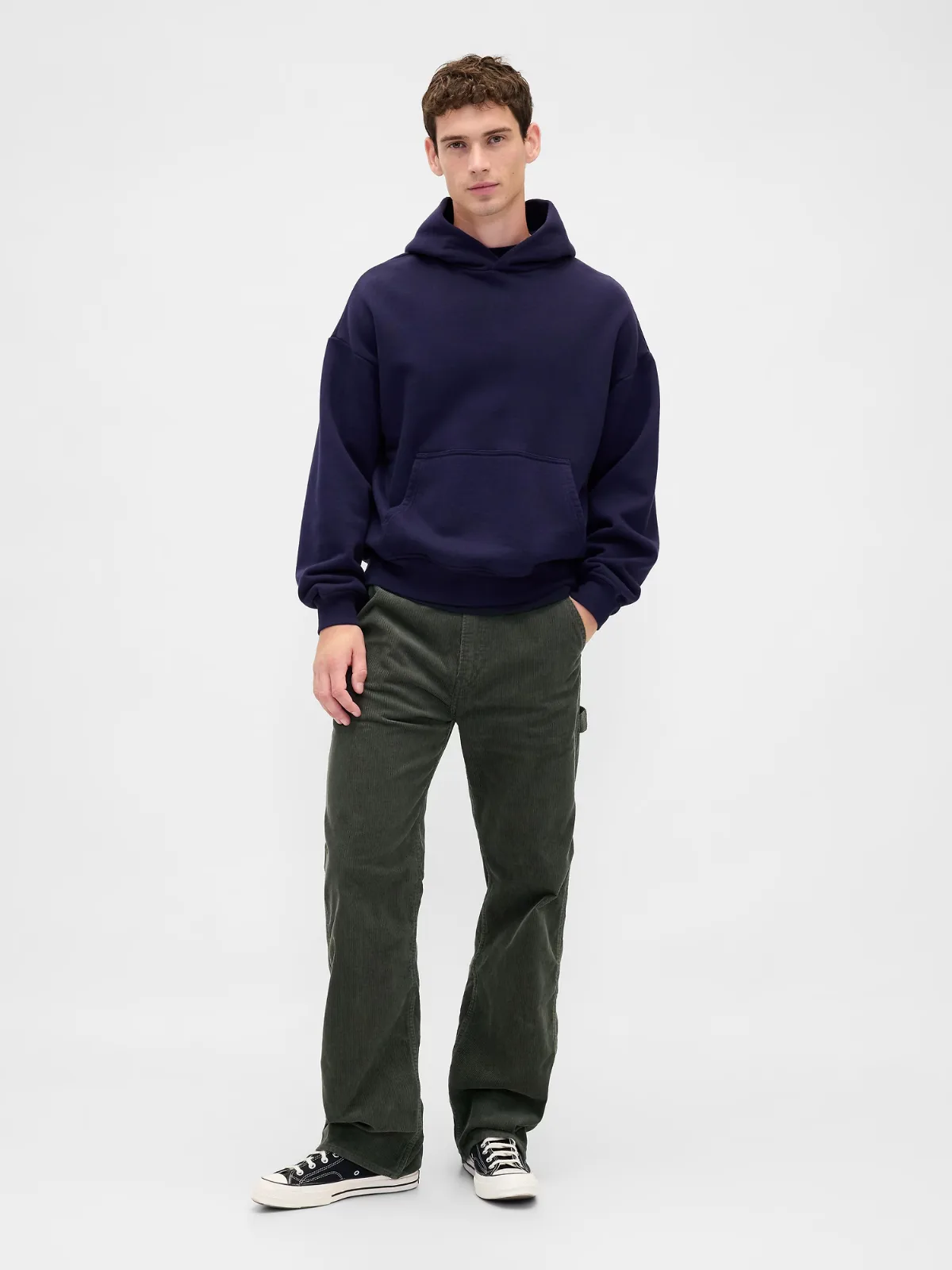 Corduroy 90s Loose Carpenter Pants