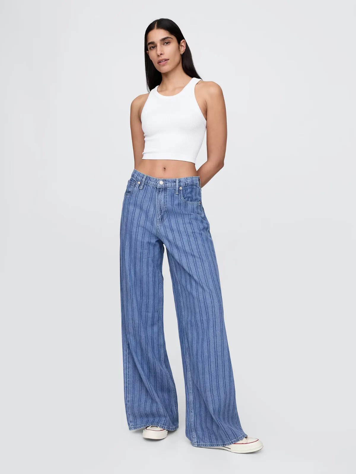 Mid Rise UltraSoft Baggy Jeans by Gap
