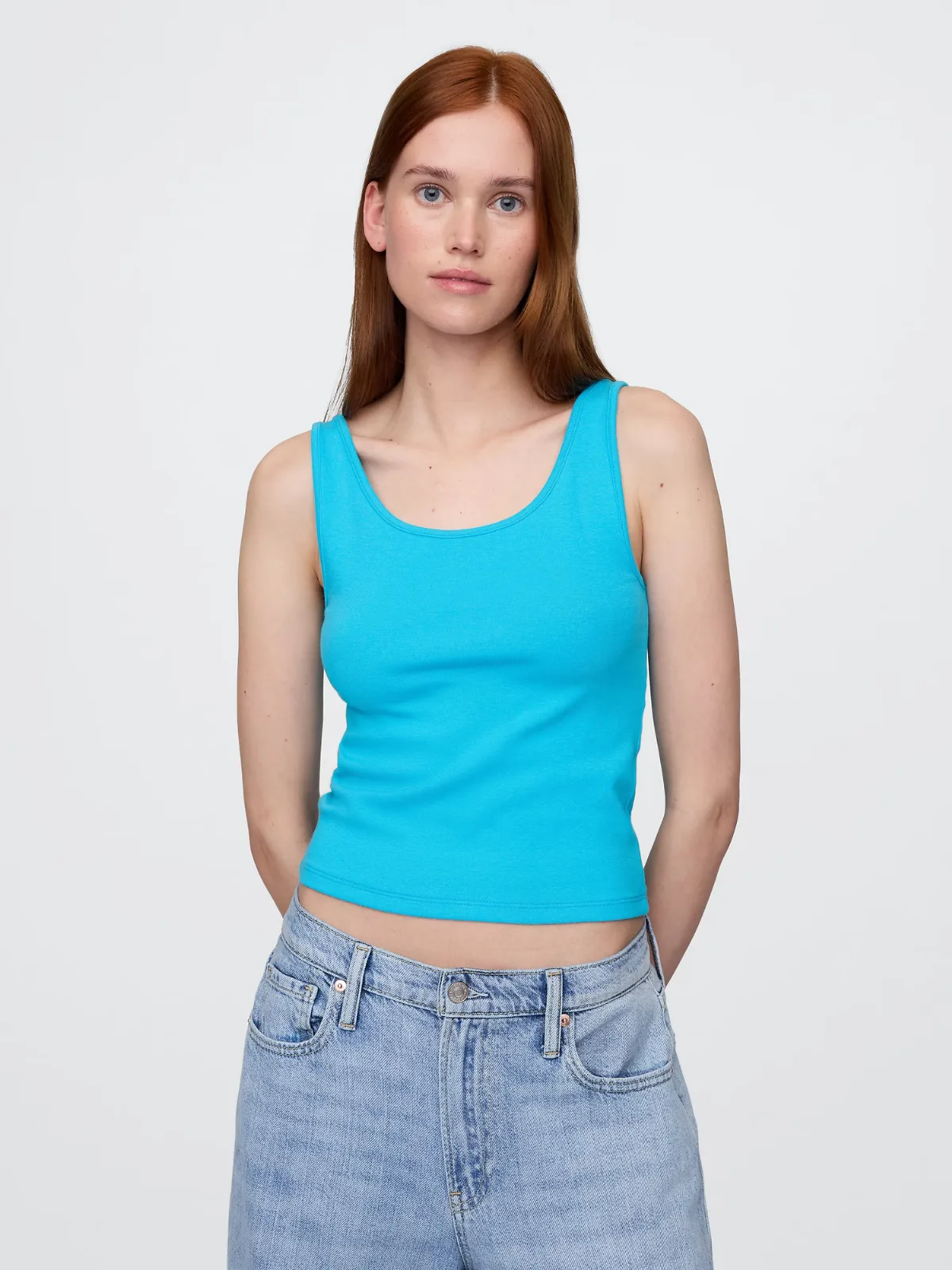 Modern Crop Tank Top by Gap