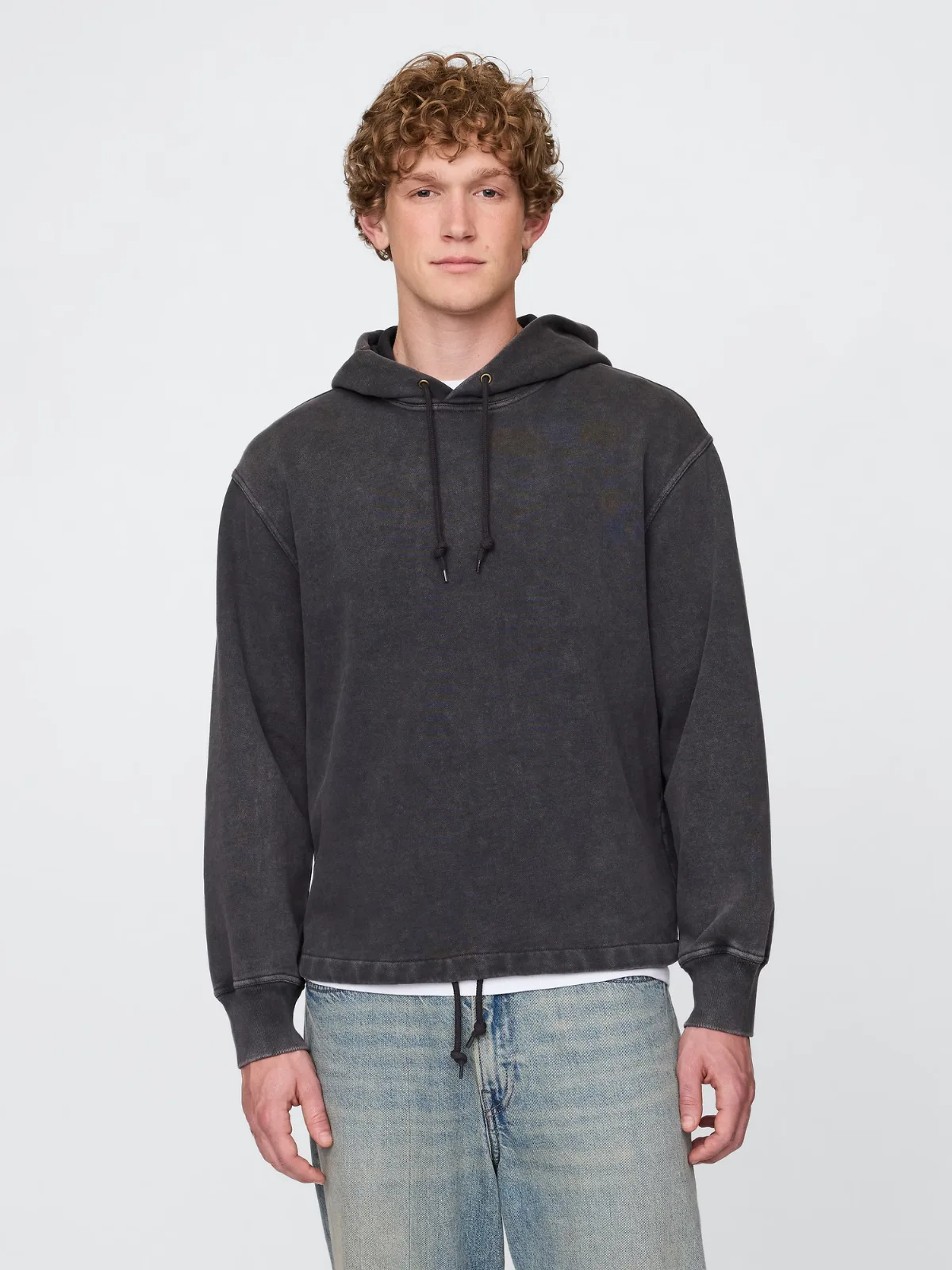 Heavyweight French Terry Logo Hoodie by Gap
