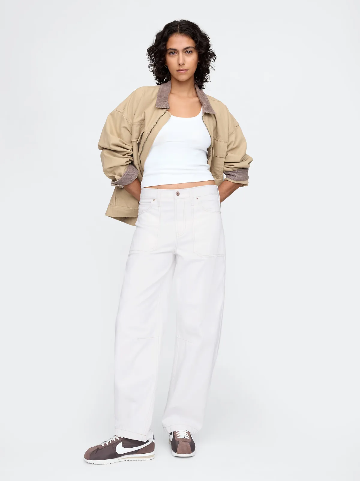 High Rise Barrel Carpenter Jeans by Gap