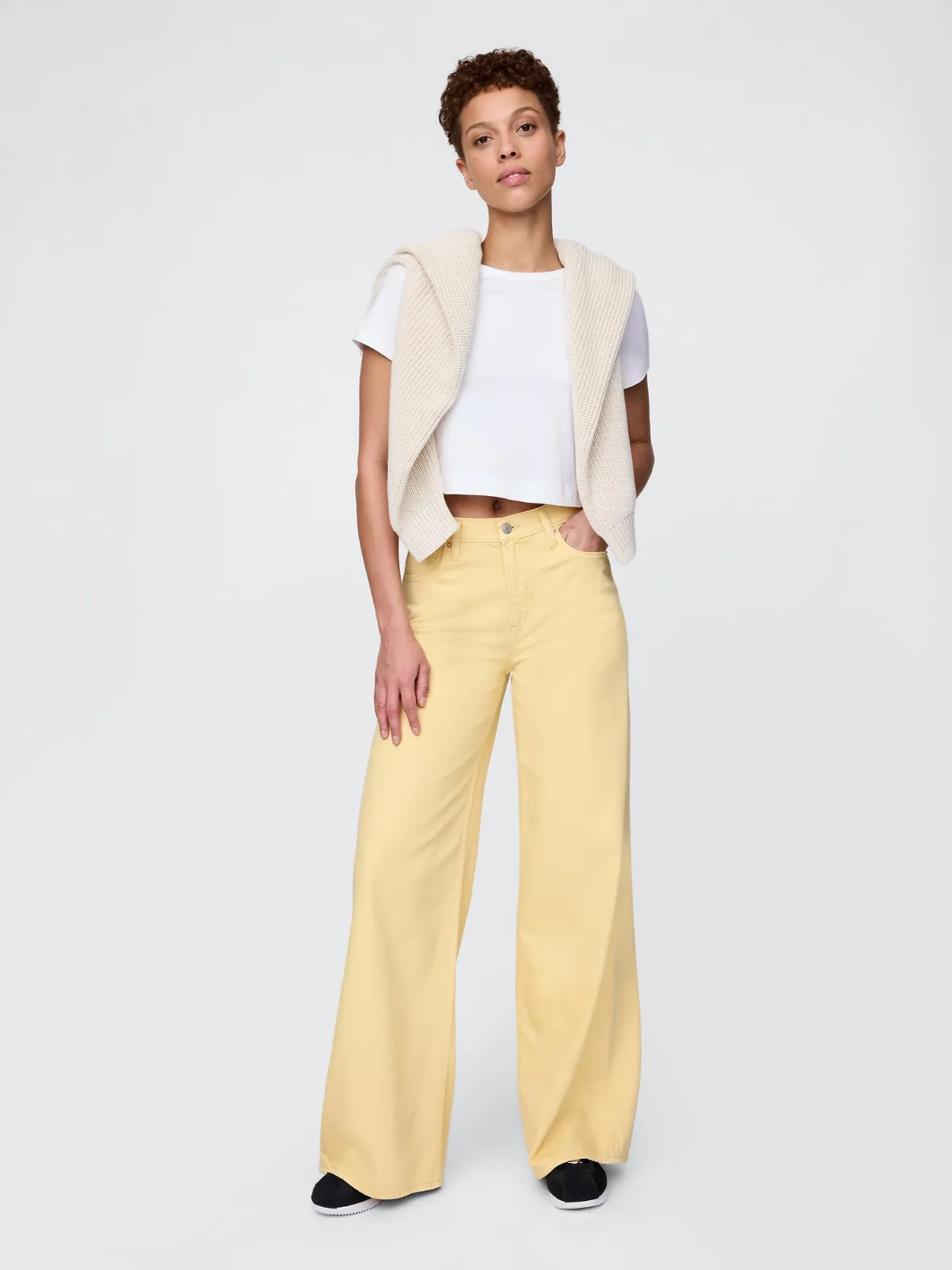 Mid Rise UltraSoft Baggy Jeans by Gap