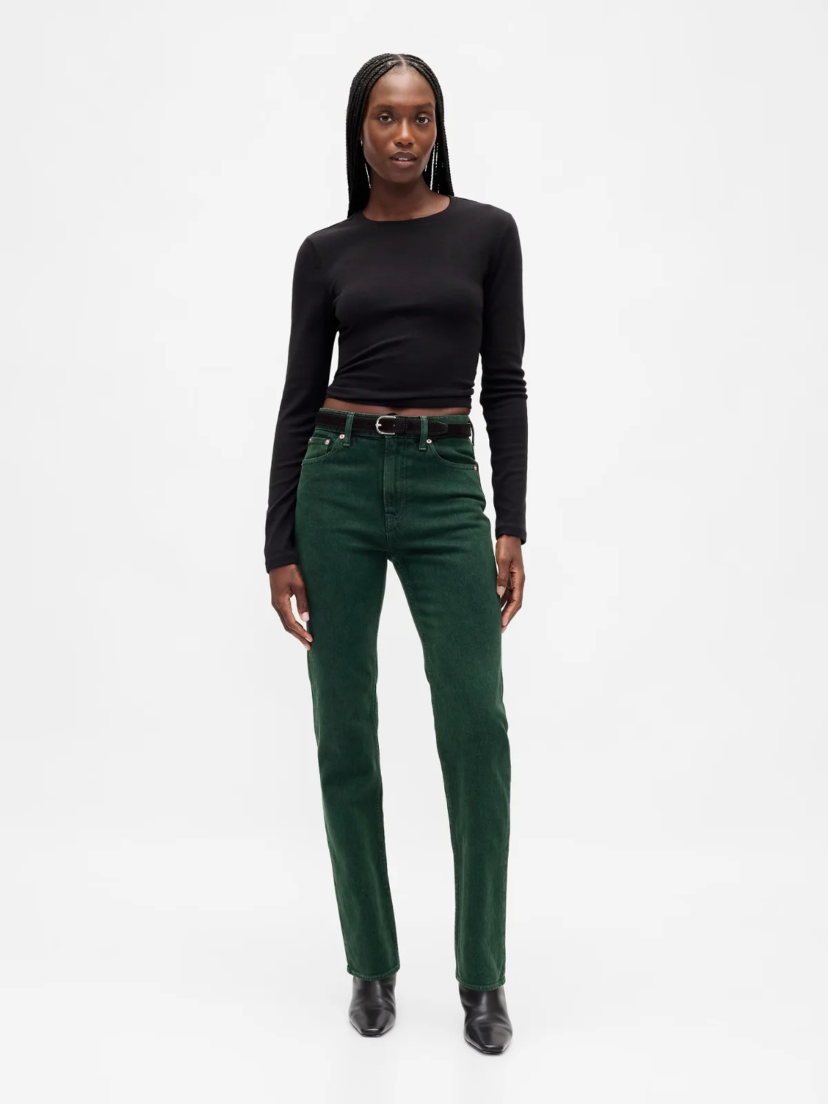 High Rise 90s Slim Straight Jeans by Gap
