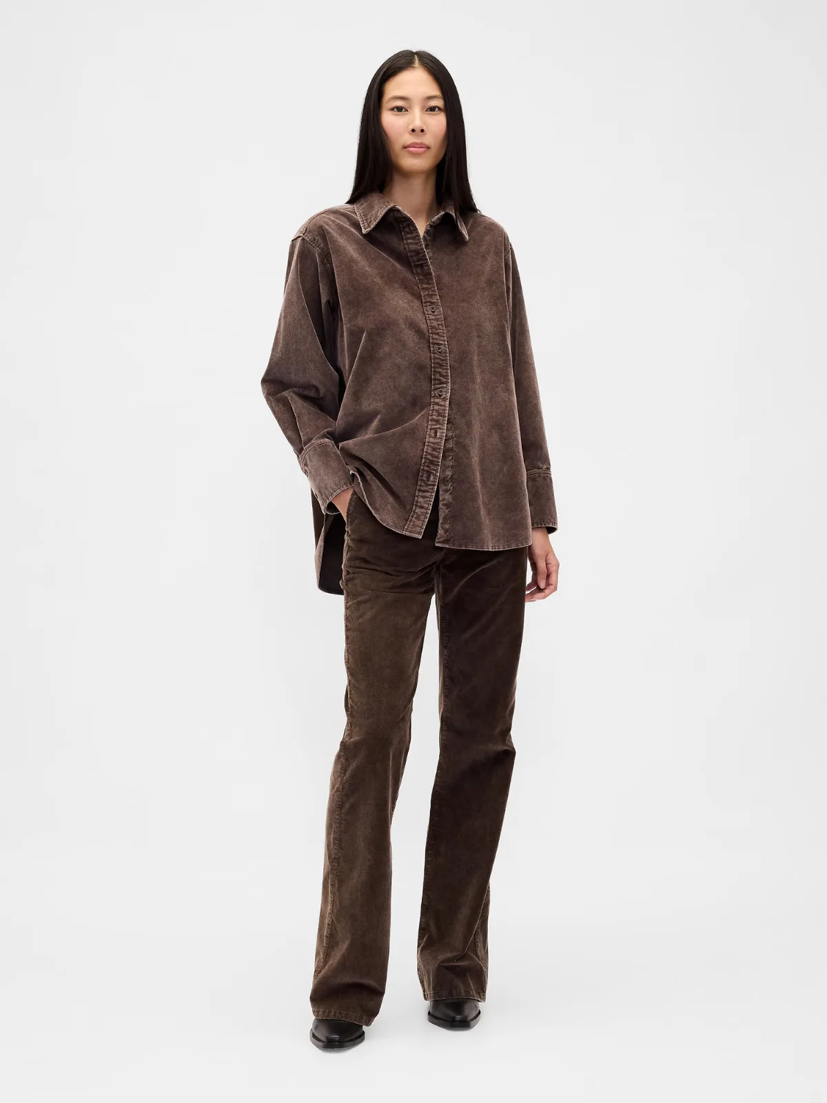 Low Rise Corduroy Flare Pants by Gap