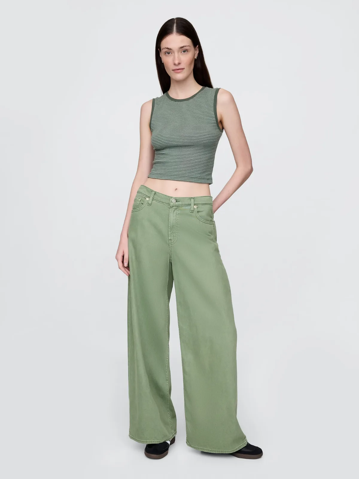 Mid Rise UltraSoft Baggy Jeans by Gap