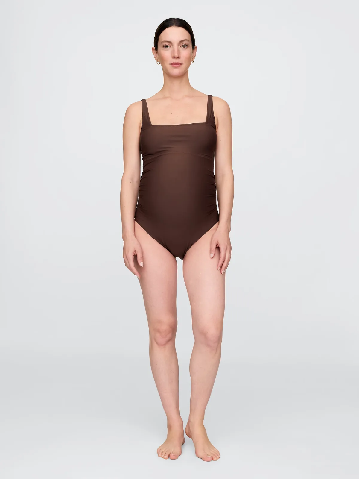 Maternity Square Neck One-Piece Swimsuit by Gap