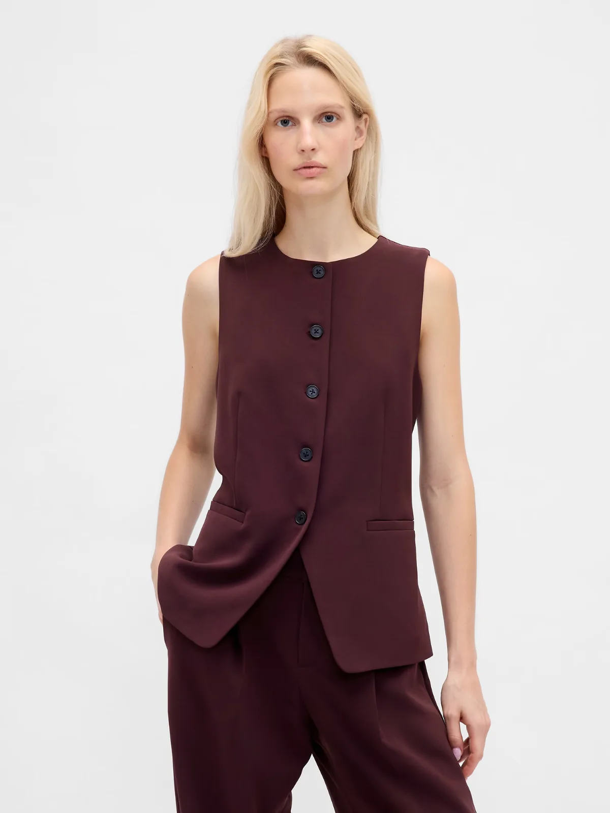 High-Neck Vest