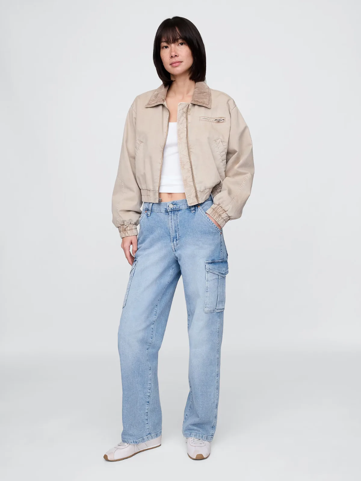 Mid Rise 90s Loose Cargo Jeans by Gap