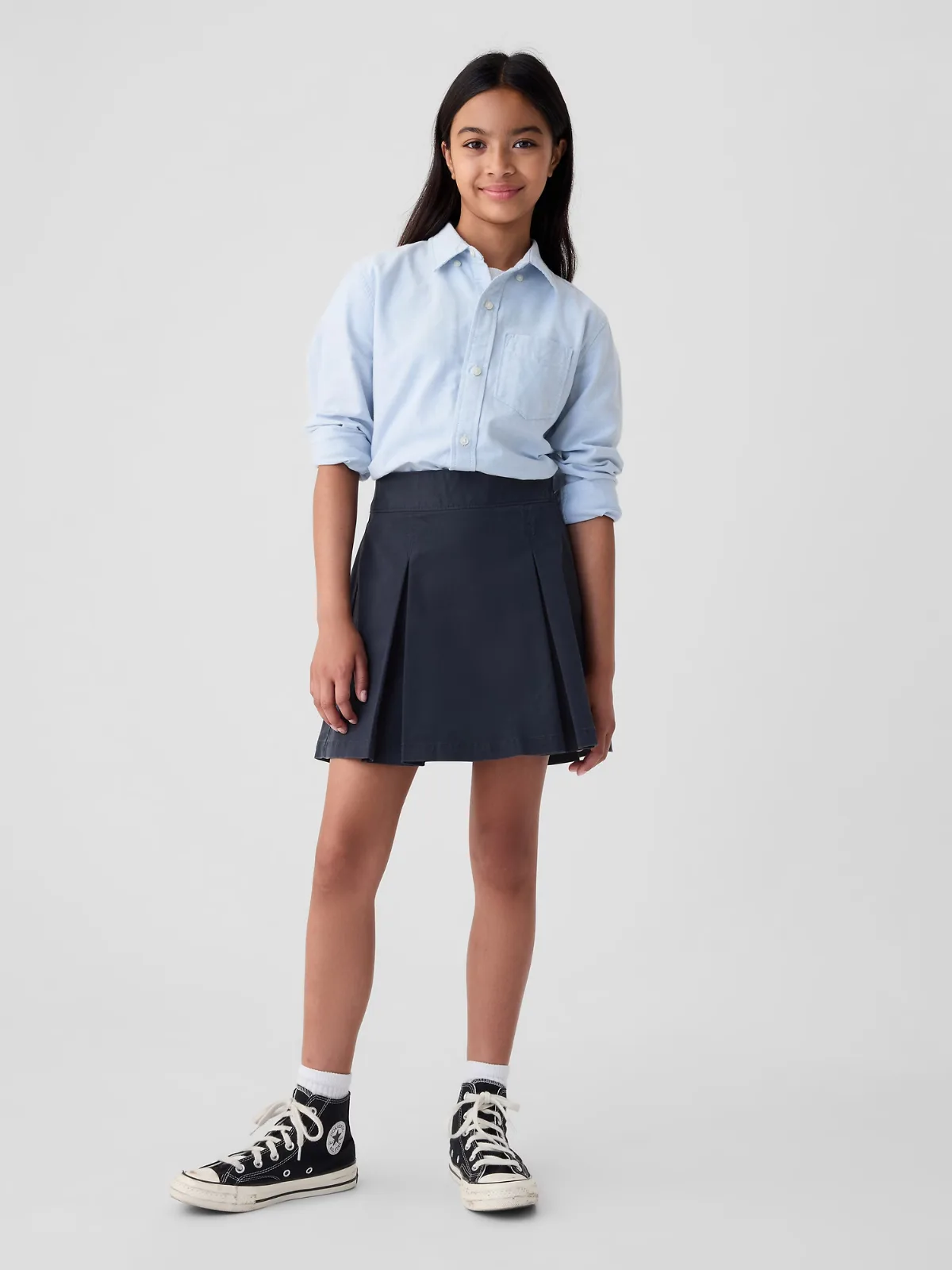 Uniform Pleated Khaki Skort by Gap