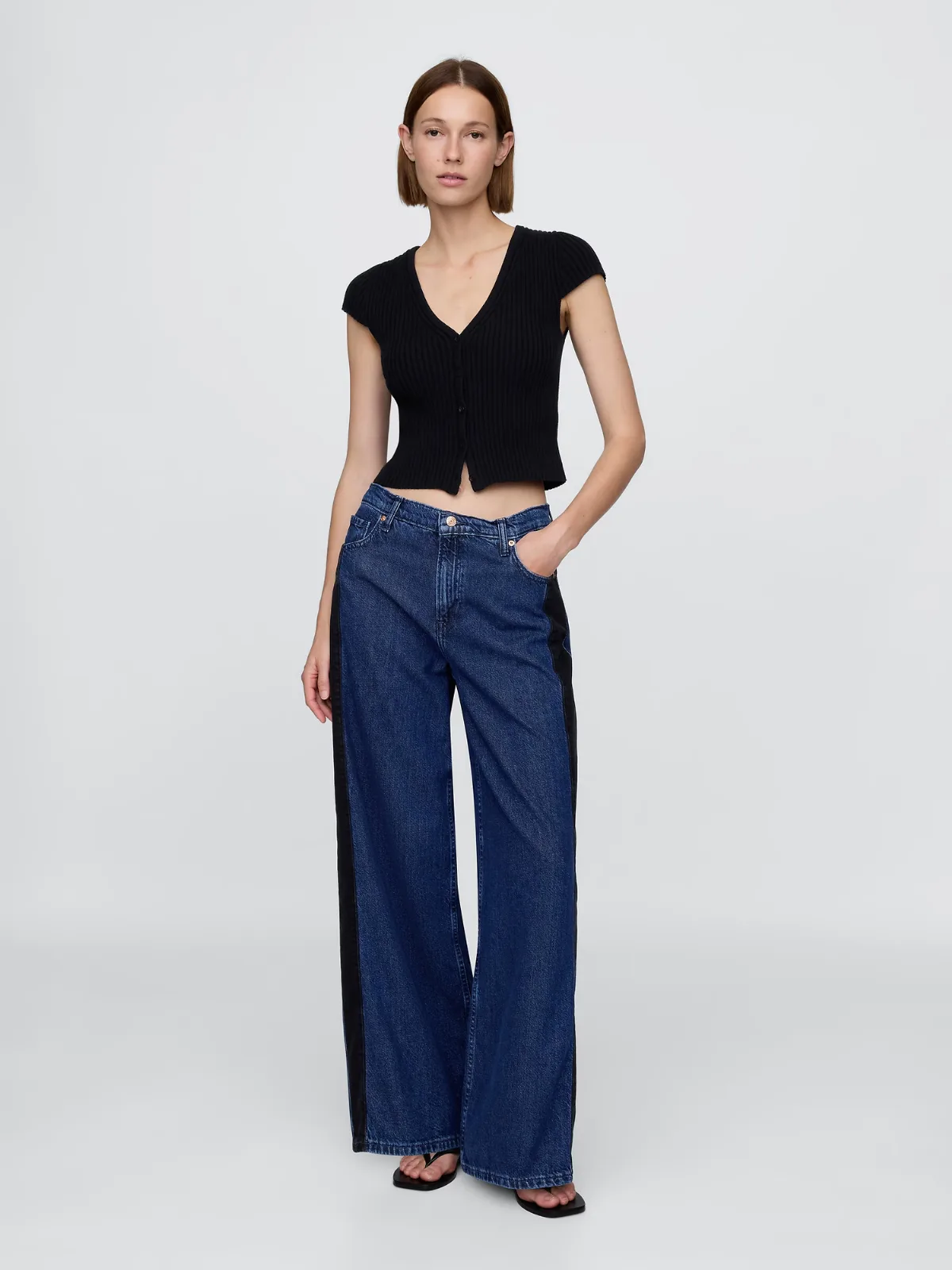 Mid Rise UltraSoft Baggy Jeans by Gap