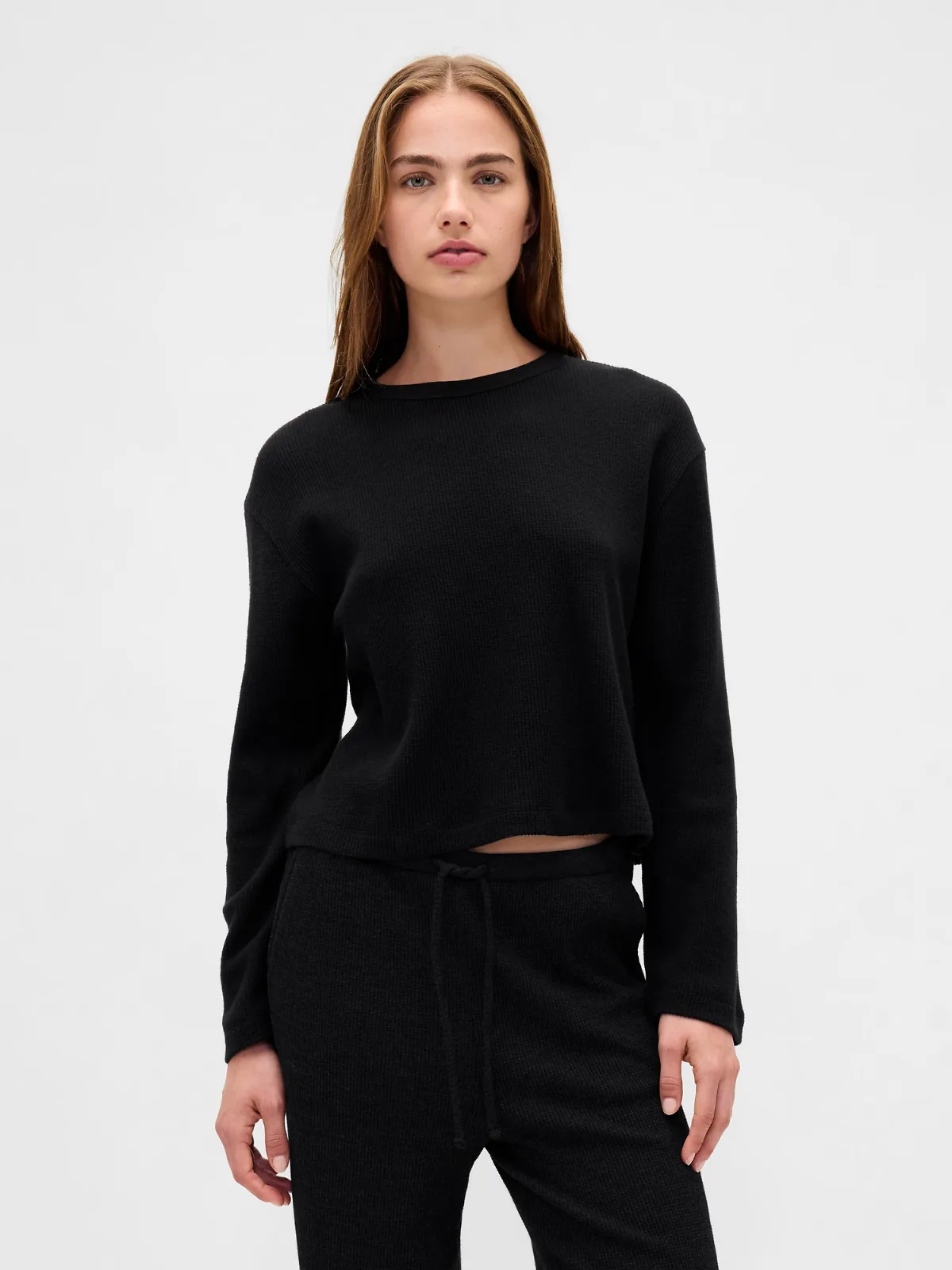 Waffle Crop PJ Top by Gap