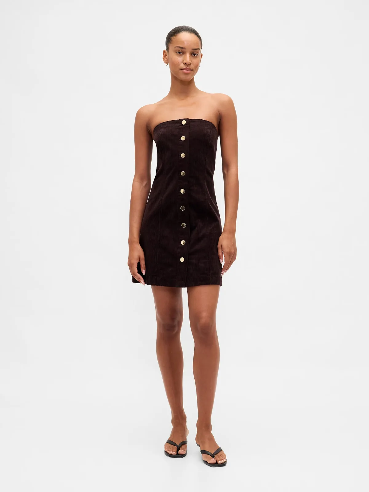 Corduroy Strapless Mini Dress by Gap
