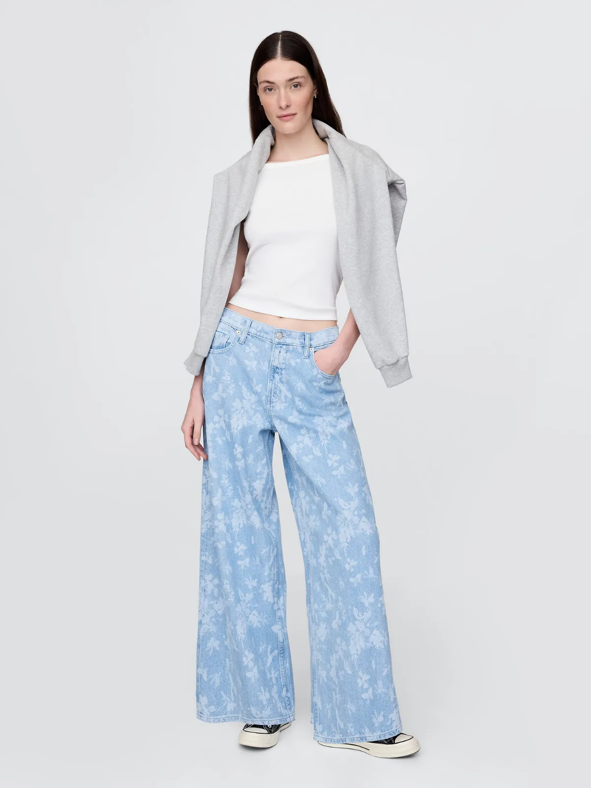 Mid Rise UltraSoft Baggy Jeans by Gap