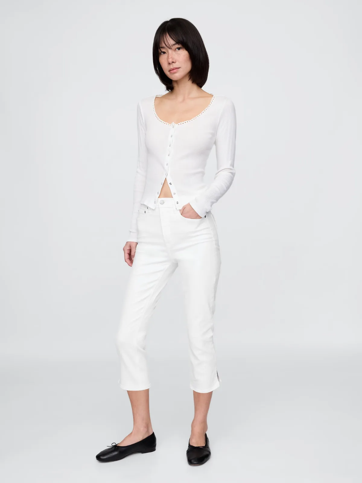High Rise Capri Jeans by Gap