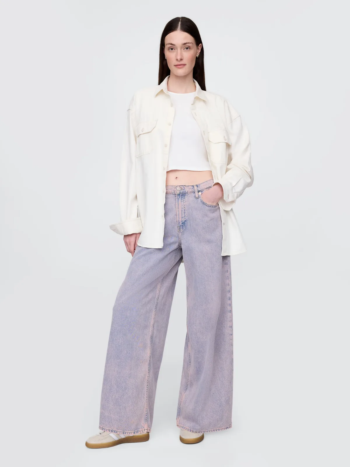 Mid Rise UltraSoft Baggy Jeans by Gap