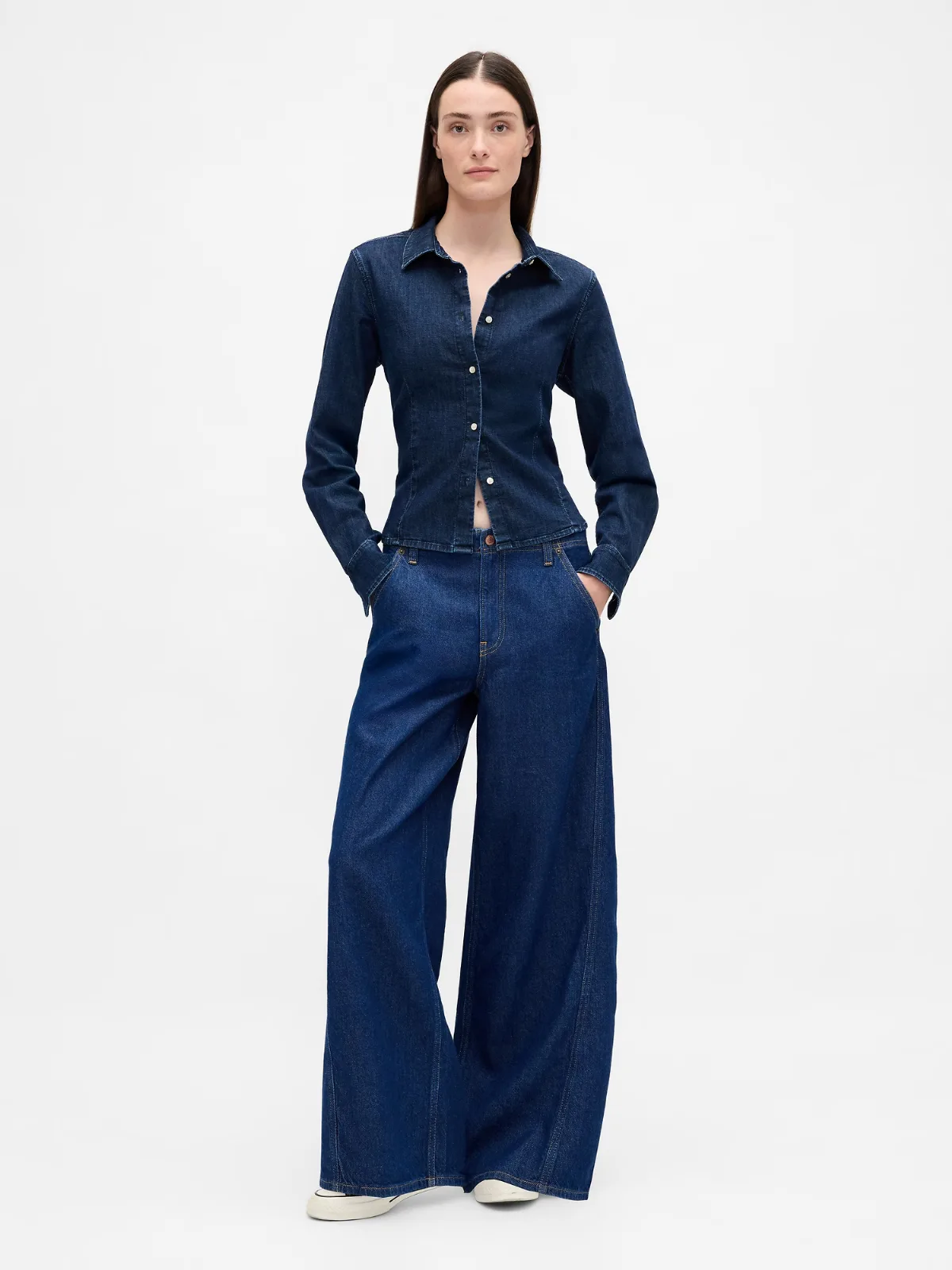 Mid Rise UltraSoft Baggy Jeans by Gap