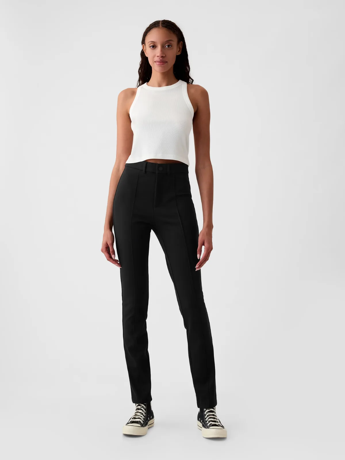 High Rise Double Knit Skinny Pants by Gap