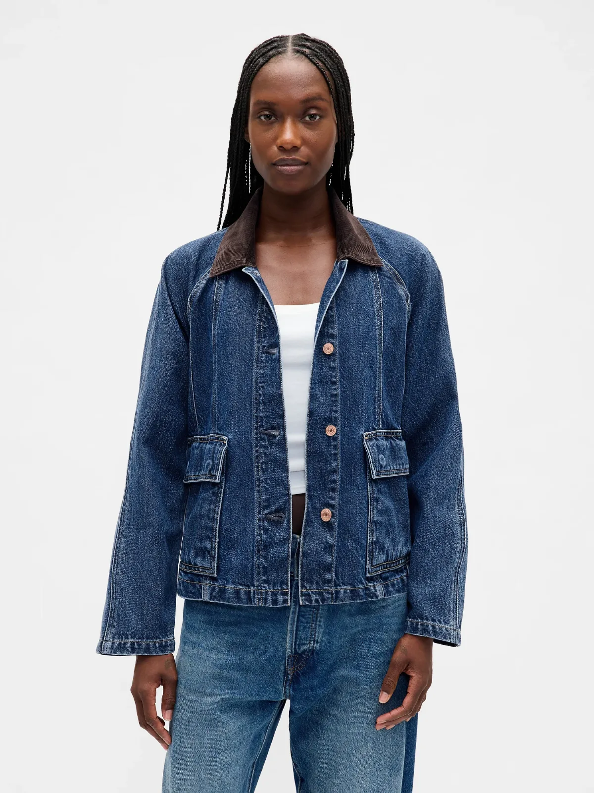 UltraSoft Denim Swing Chore Jacket by Gap