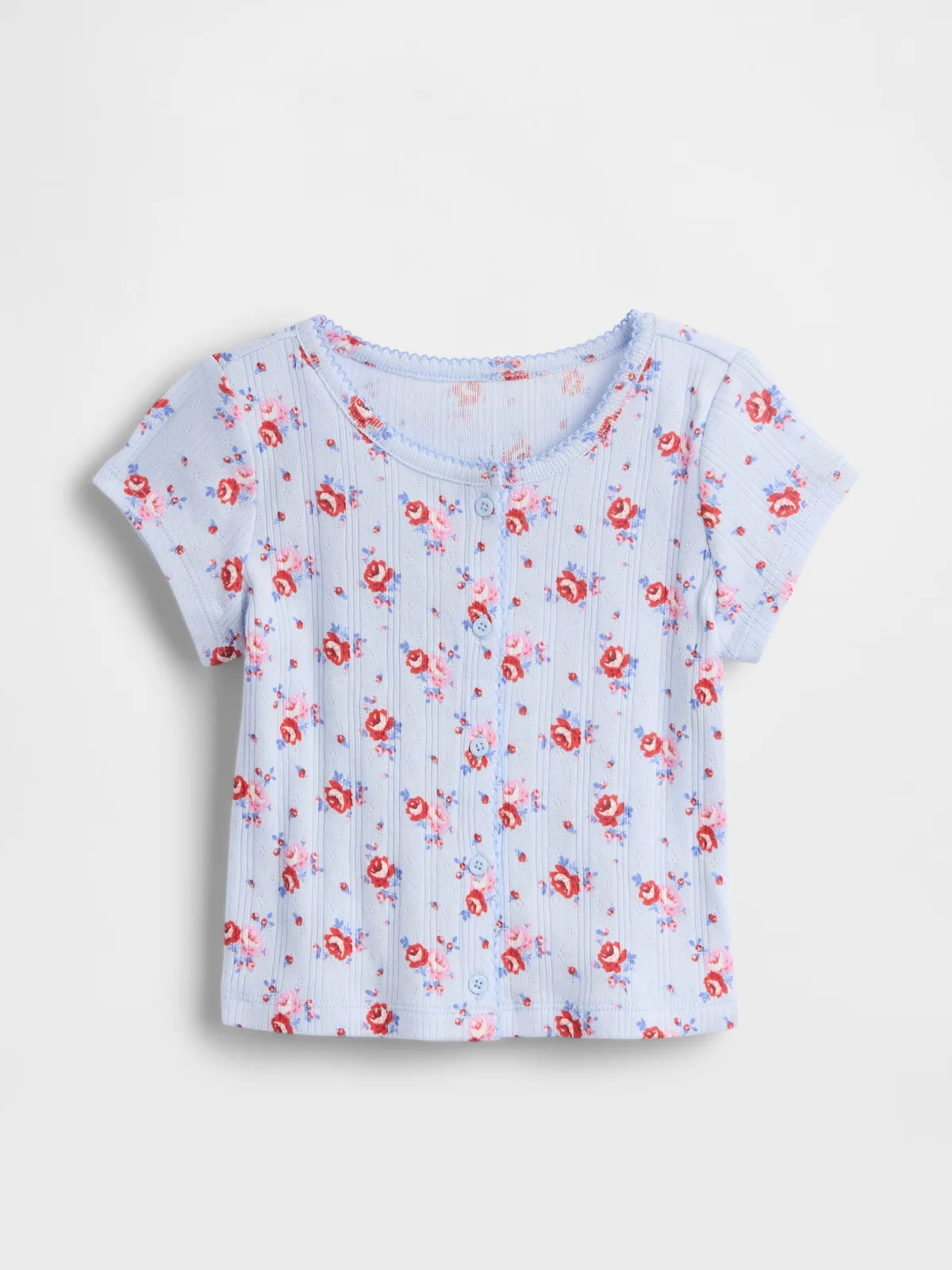 Pointelle Rib Top by Gap