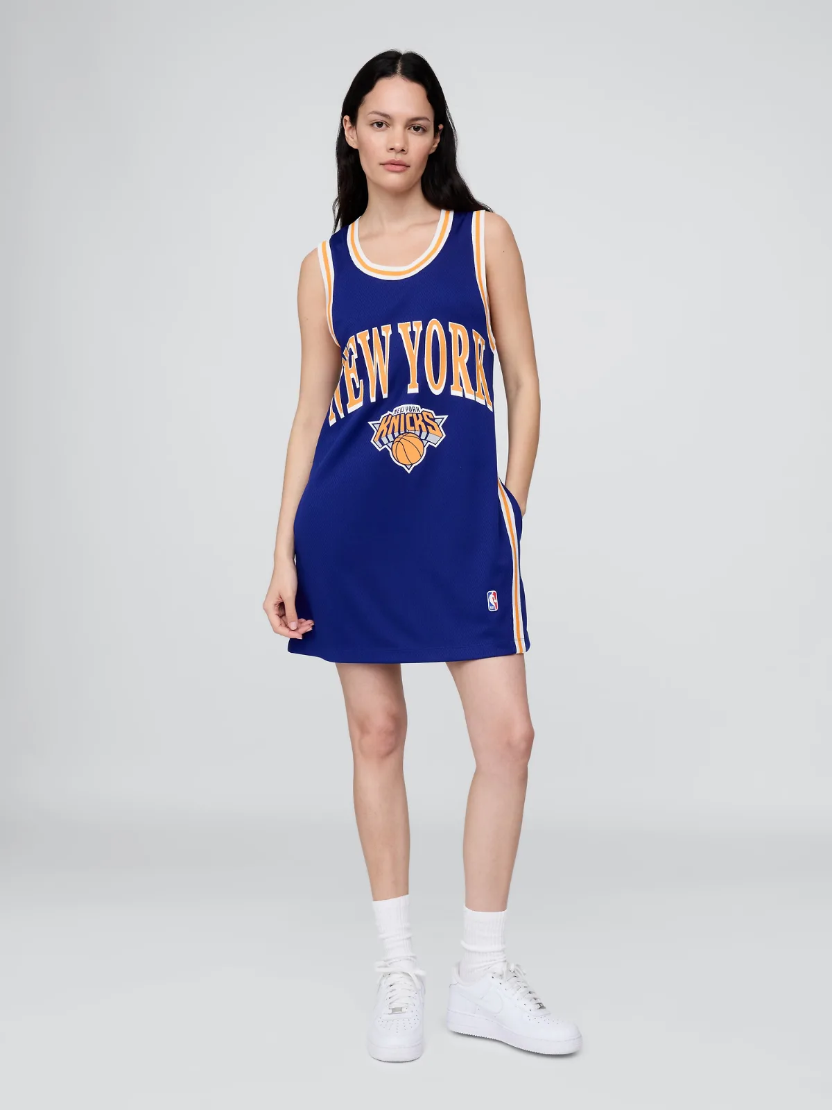 NBA New York Knicks Recycled Jersey Mini Dress by Gap