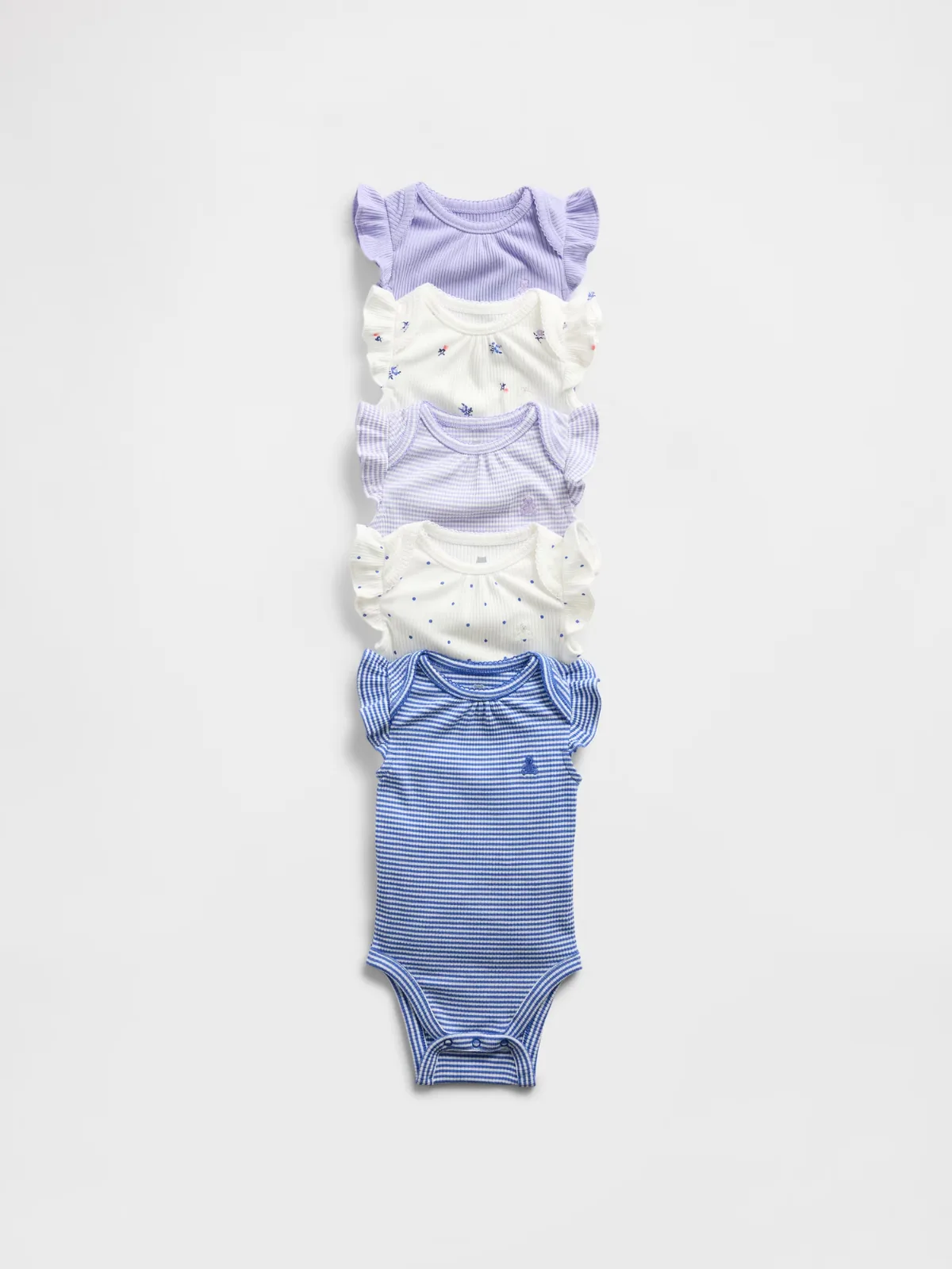 First Favorites TinyRib Bodysuit (5-Pack) by Gap