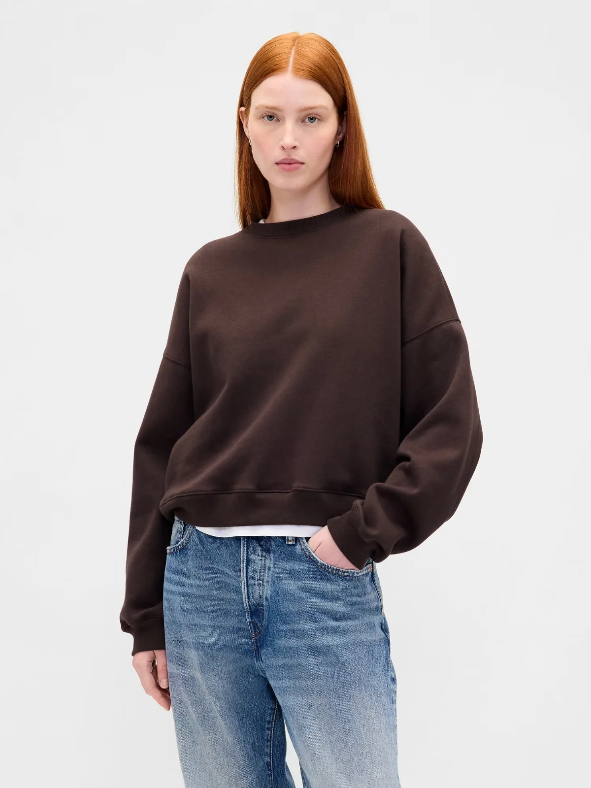 VintageSoft Wedge Crewneck Sweatshirt by Gap