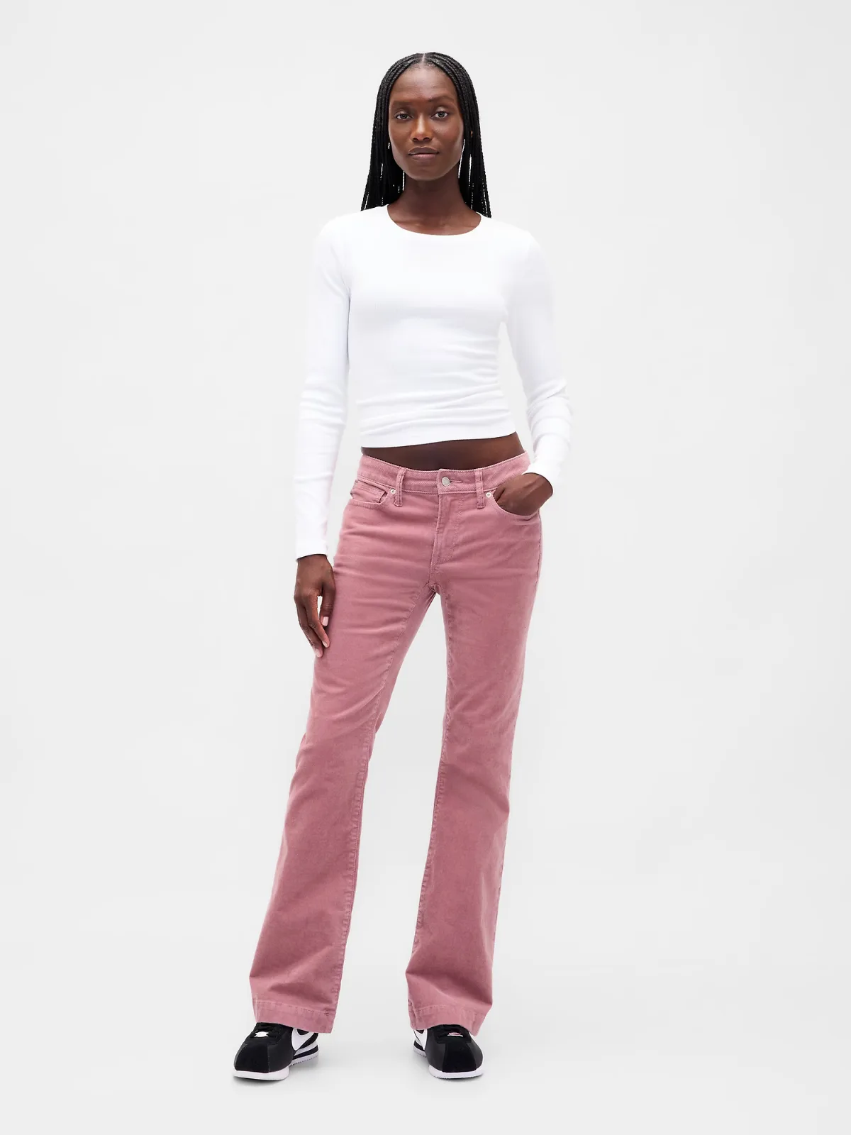 Low Rise Corduroy Long & Lean Jeans by Gap