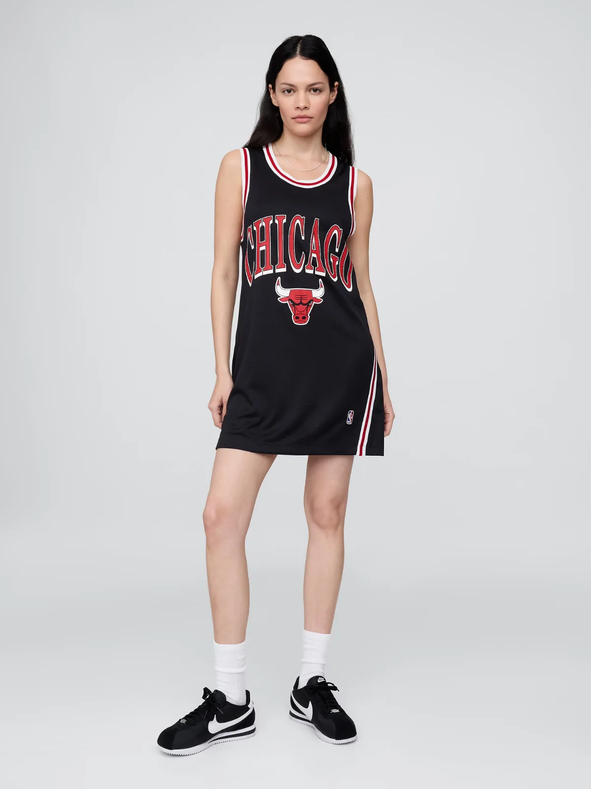 NBA Chicago Bulls Recycled Jersey Mini Dress by Gap