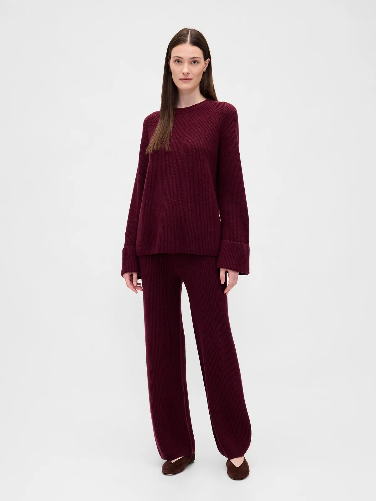CashSoft Shaker-Stitch Sweater Pants by Gap