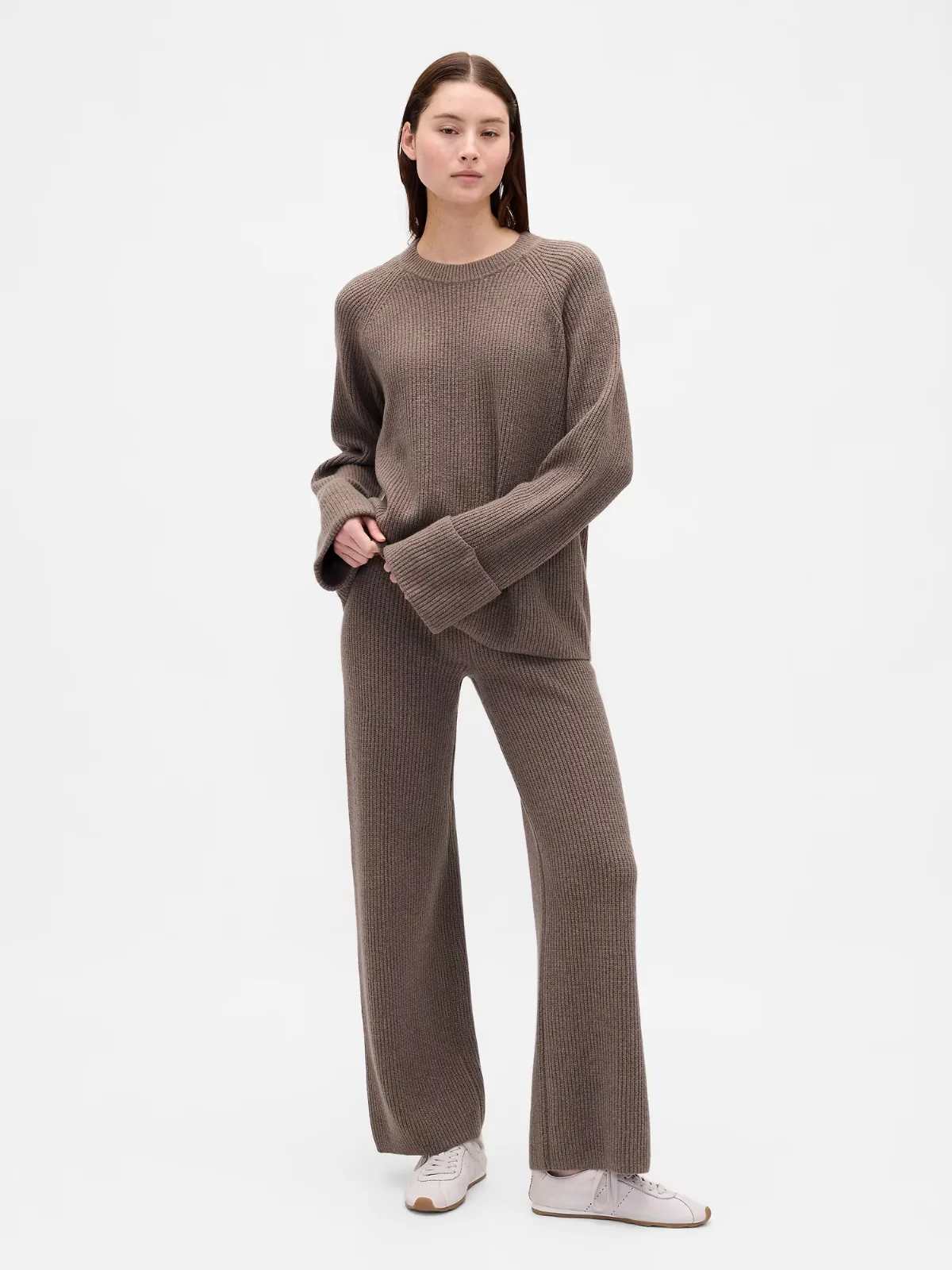 CashSoft Shaker-Stitch Sweater Pants by Gap