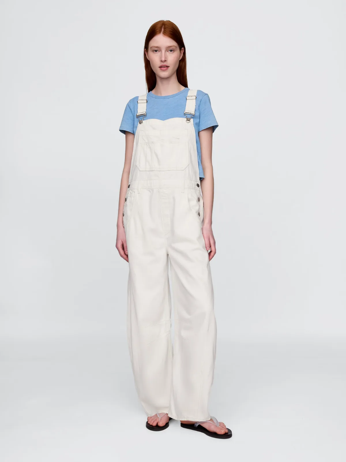 UltraSoft Denim Horseshoe Overalls