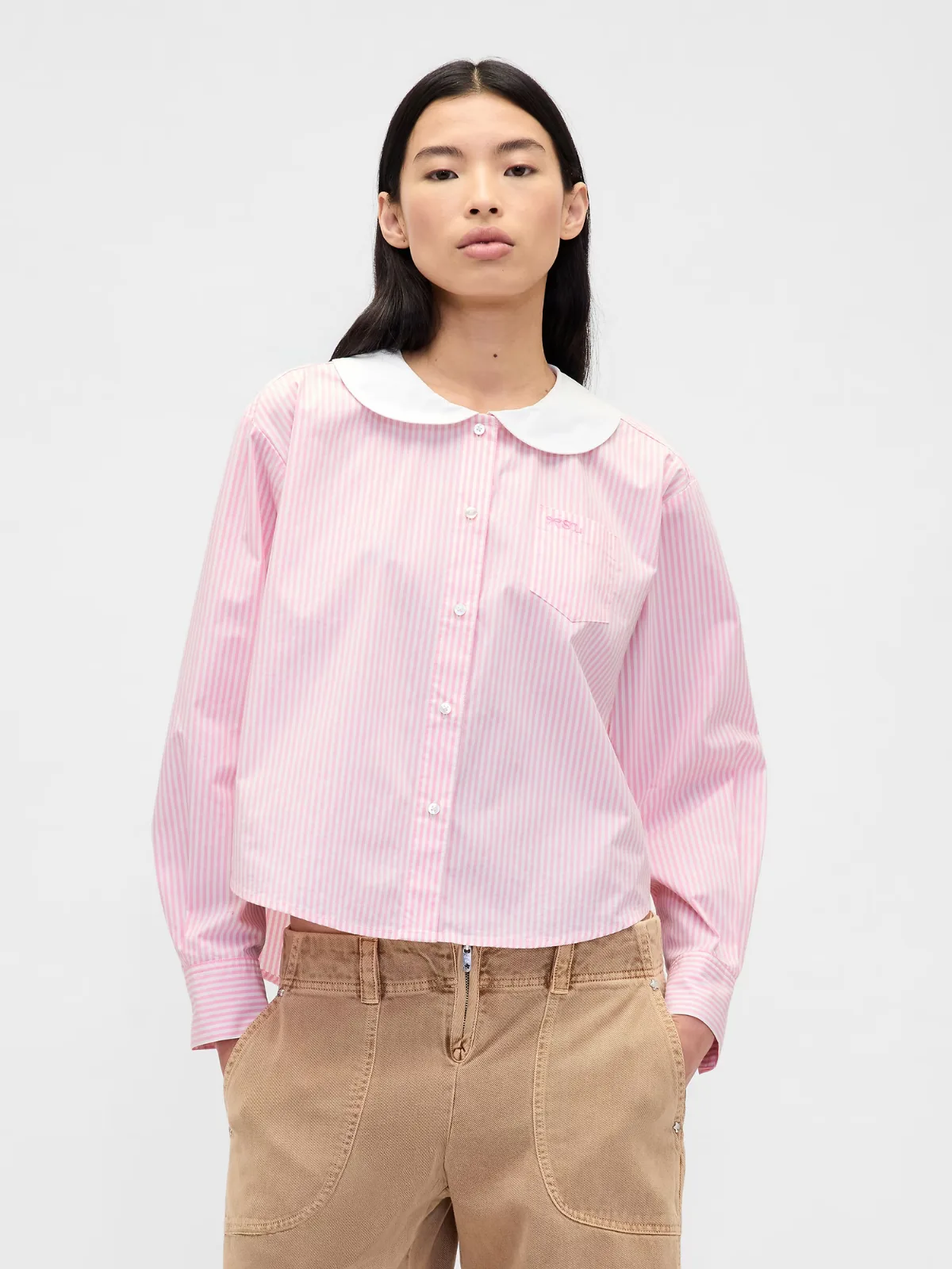 Gap Sandy Liang Poplin Oversized Shirt by Gap