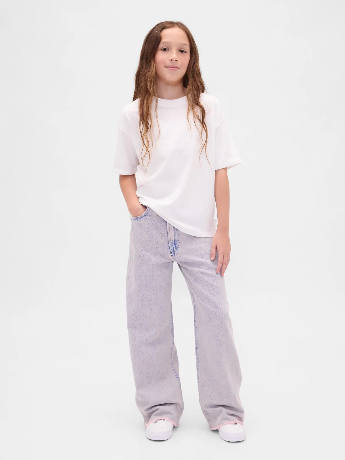 Low Rise Stride Wide-Leg Jeans by Gap