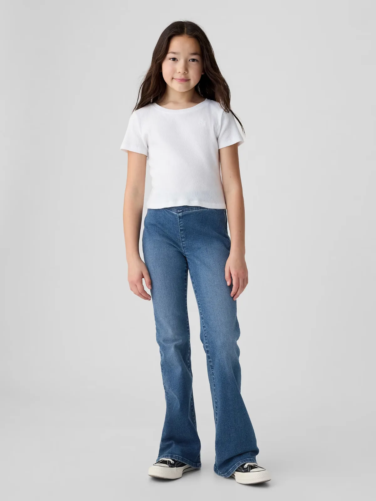 High Rise Crossover Flare Jeans by Gap