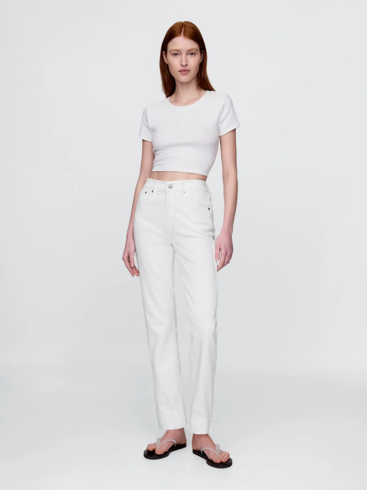 High Rise 90s Slim Straight Jeans by Gap