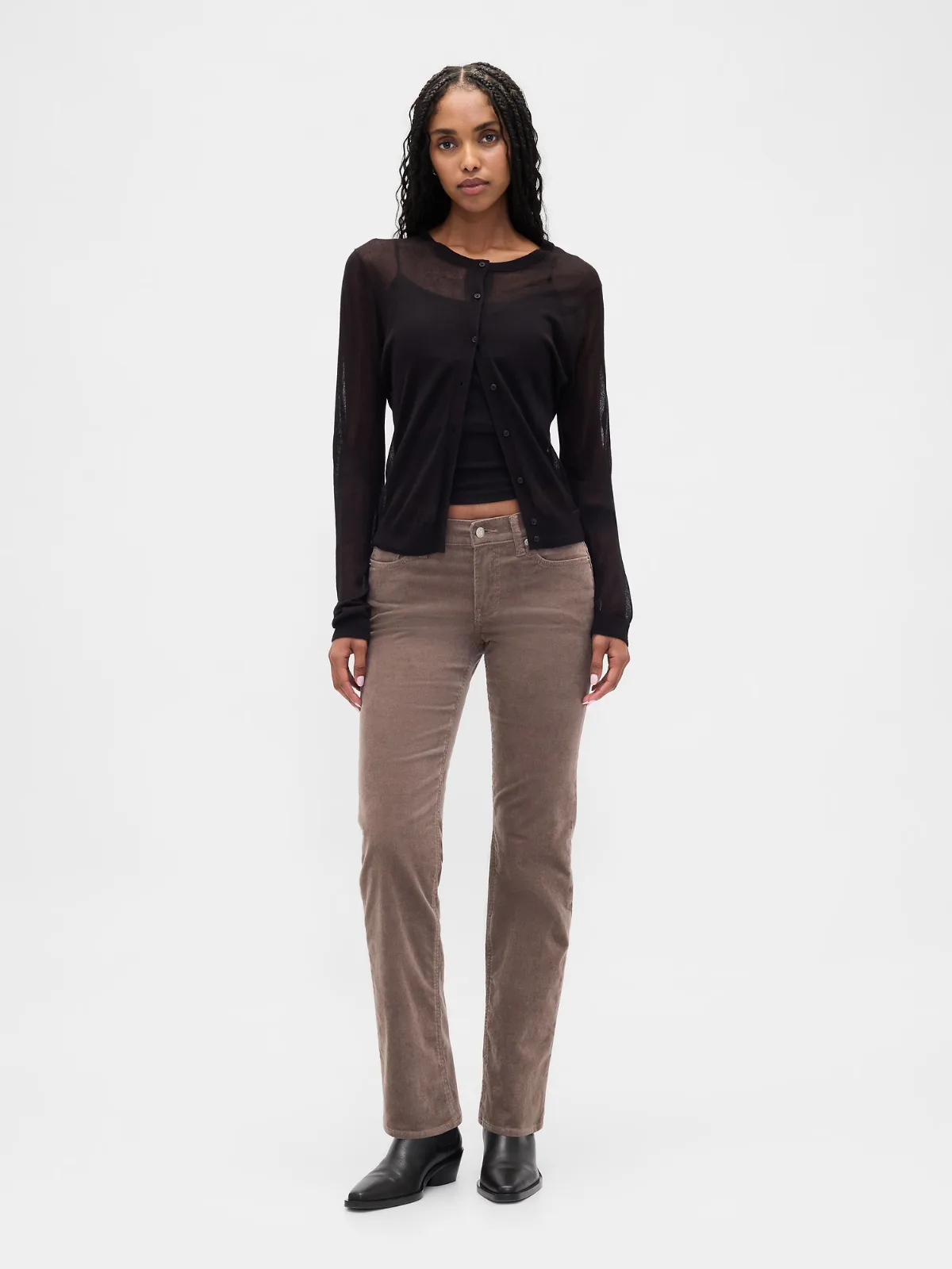 Low Rise Corduroy 90s Slim Straight Pants by Gap