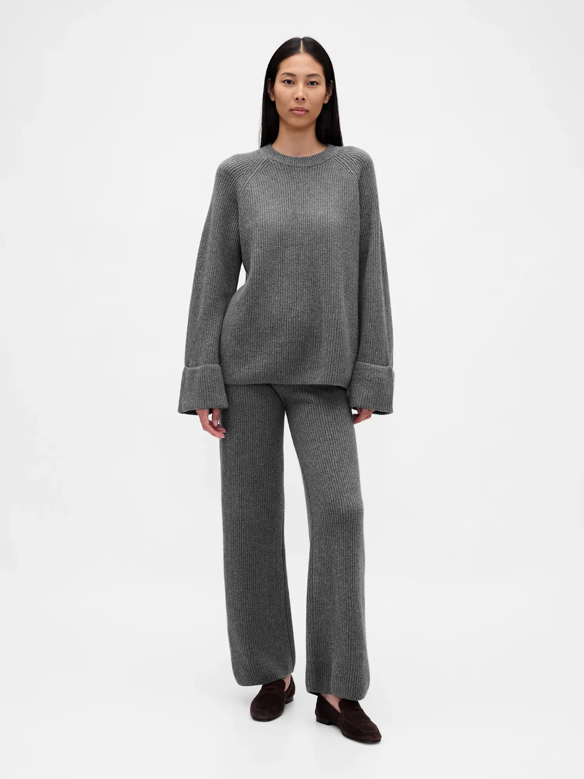CashSoft Shaker-Stitch Sweater Pants by Gap