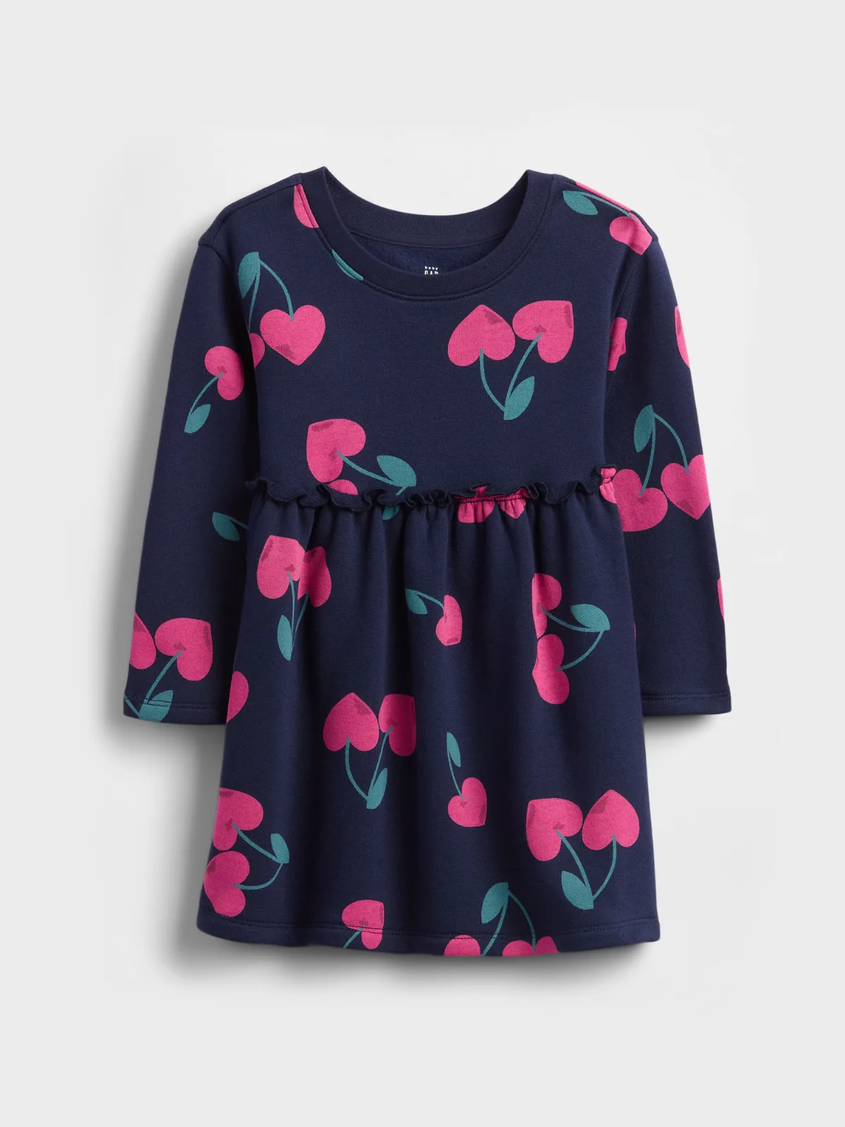 Ruffle-Waist Sweatshirt Dress by Gap