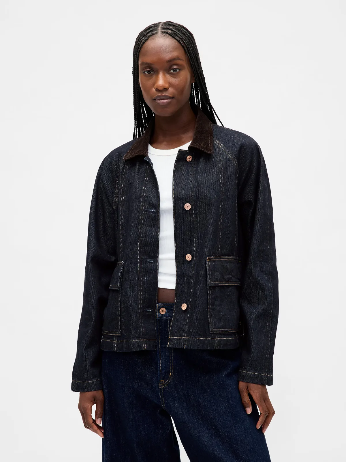 UltraSoft Denim Swing Chore Jacket