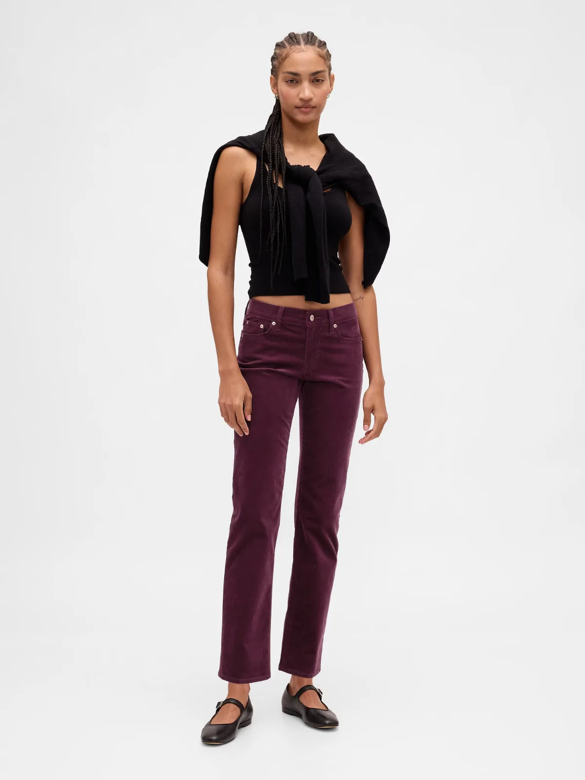 Low Rise Corduroy 90s Slim Straight Pants by Gap