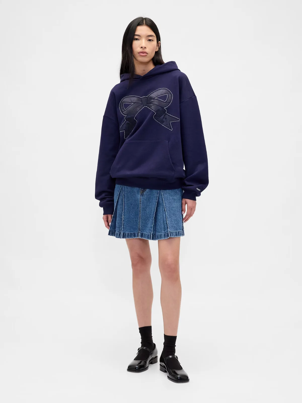 Gap Sandy Liang Pleated Denim Mini Skirt by Gap