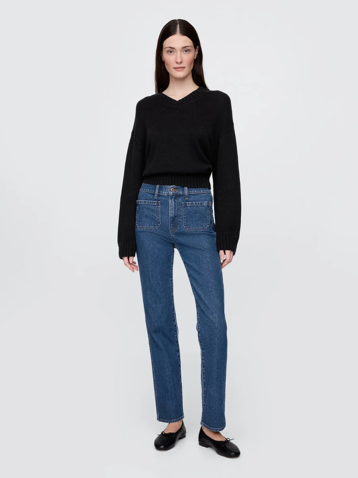 High Rise 90s Slim Straight Jeans by Gap