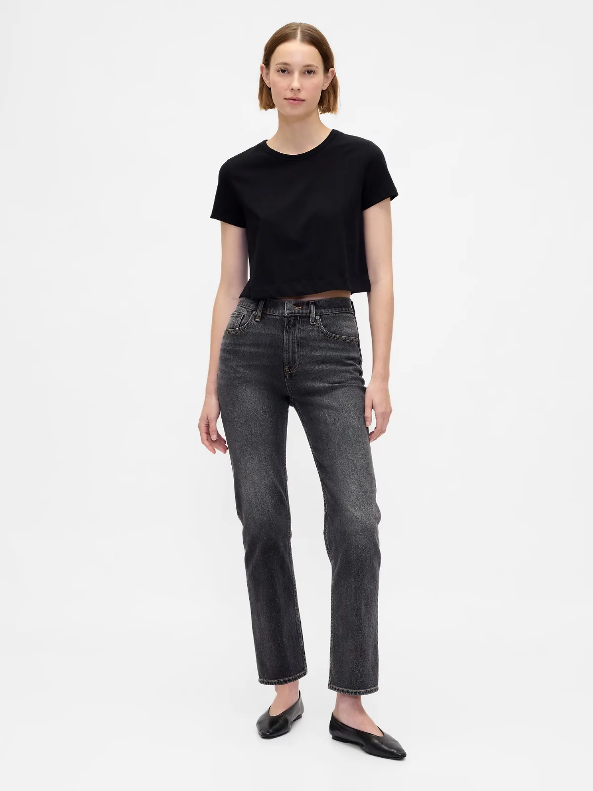 High Rise 90s Slim Straight Jeans by Gap