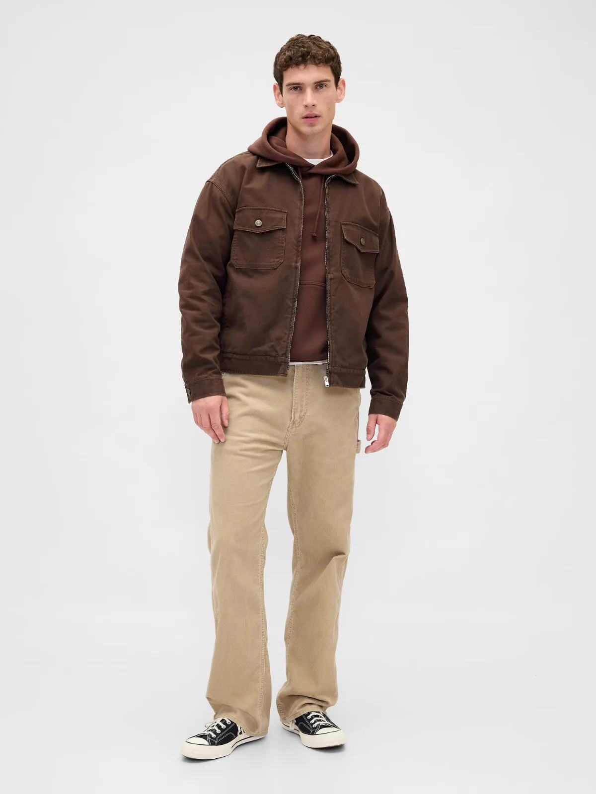 Corduroy 90s Loose Carpenter Pants