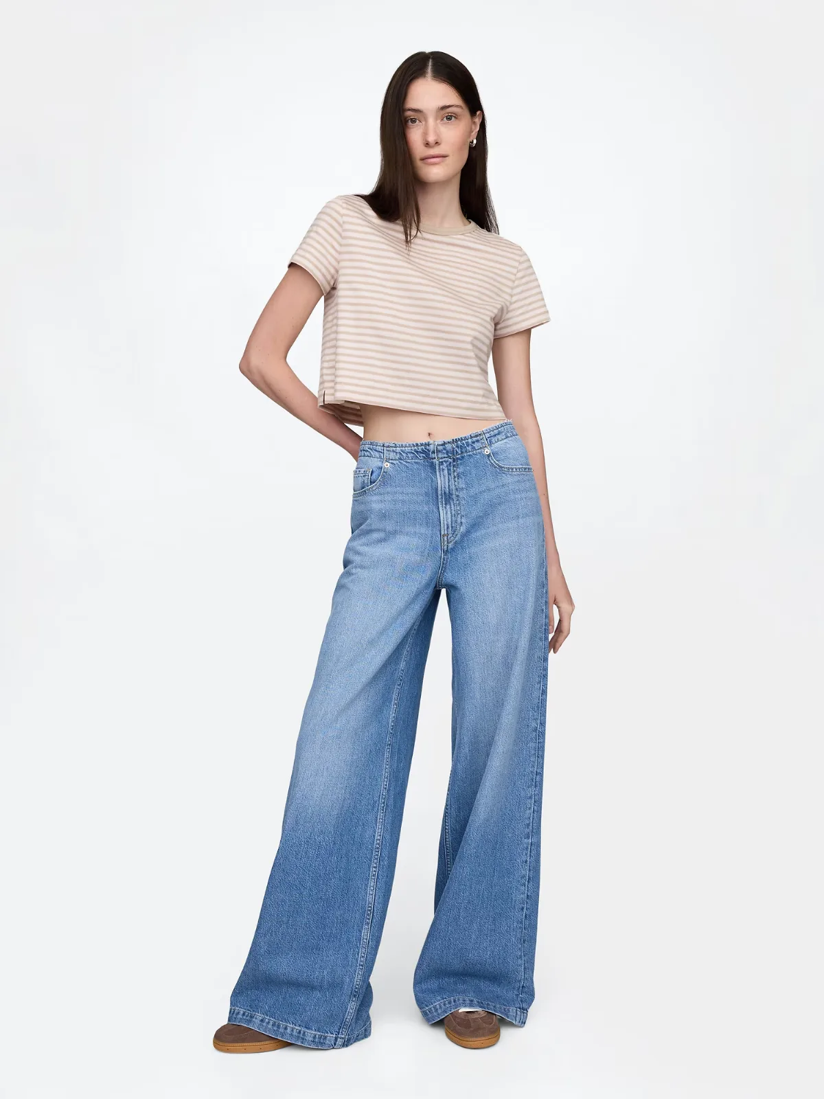 Mid Rise UltraSoft Baggy Jeans by Gap