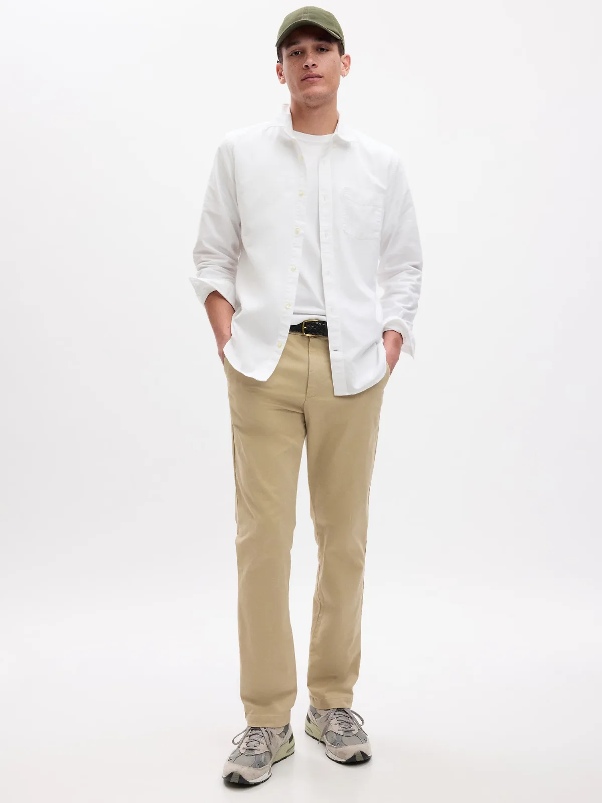 Modern Straight Khakis by Gap