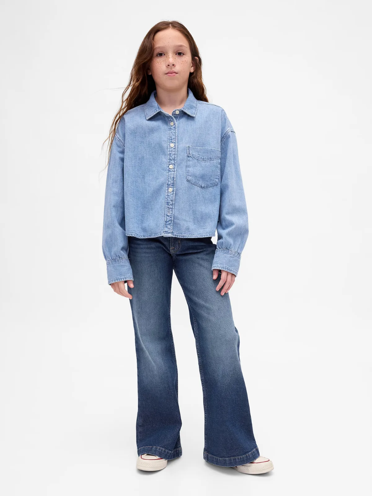 Low Rise Relaxed Flare Jeans by Gap